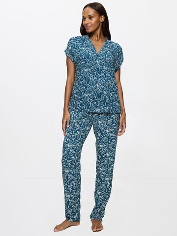 Pyjama ' Boyfriend Fit ' TRIUMPH en bleu : devant