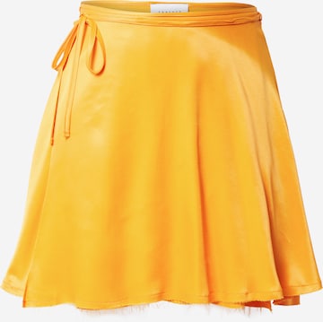 TOPSHOP Skirt in Orange: front