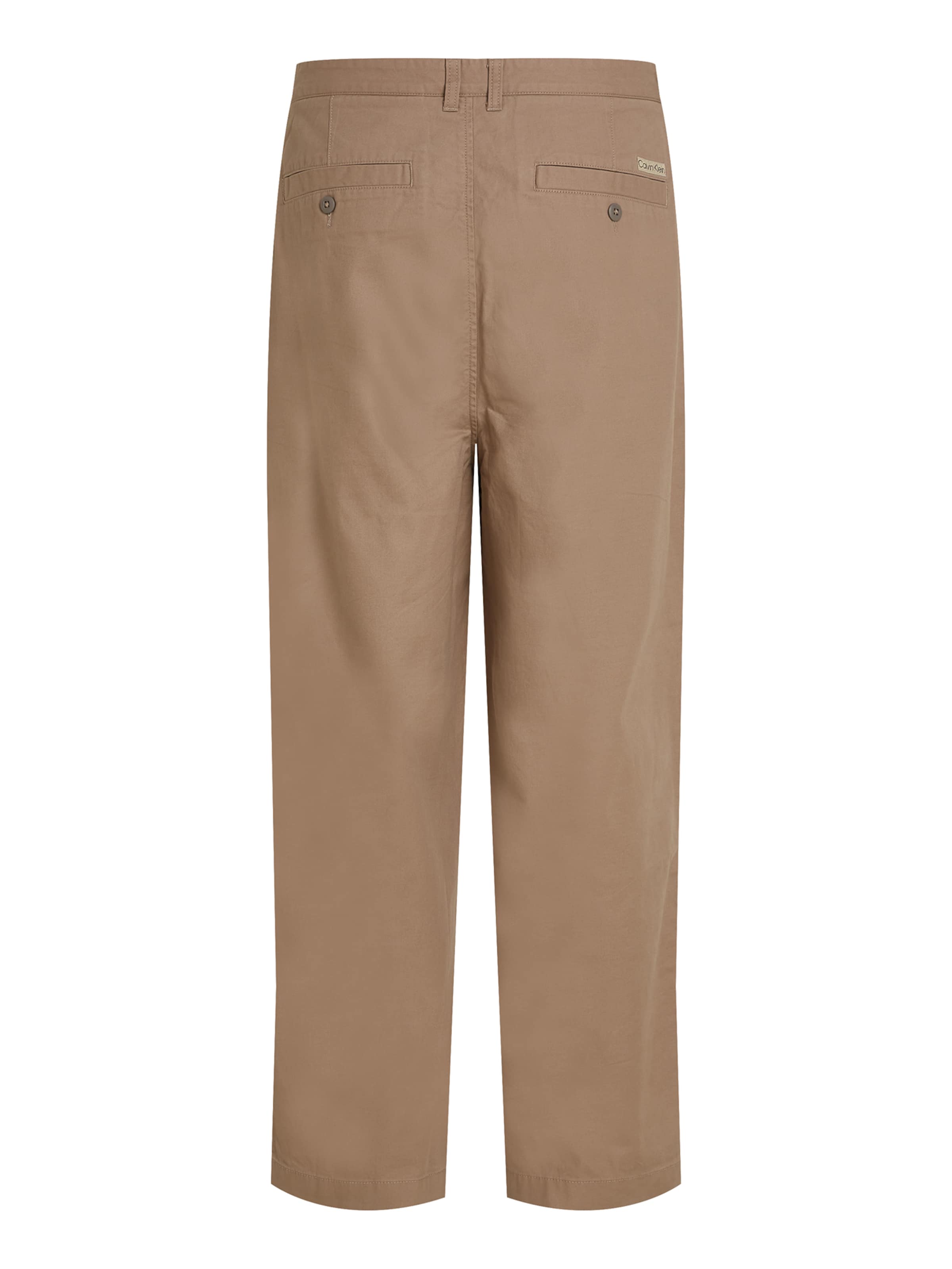 Calvin Klein Jeans Loosefit Παντελόνι πλισέ σε καφέ