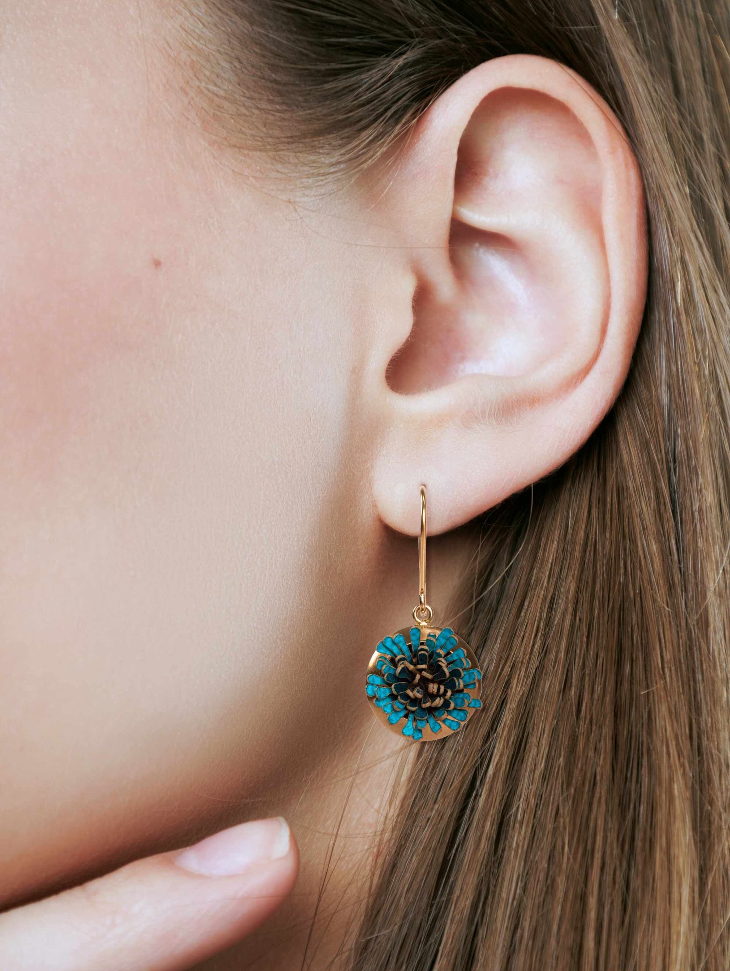 Gretchen Earrings 'Pam Pem' in Blue