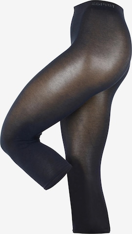 ESPRIT Slim fit Leggings 'Cotton Capri' in Blue: front