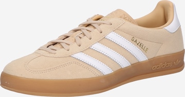 Baskets basses 'Gazelle' ADIDAS ORIGINALS en beige : devant