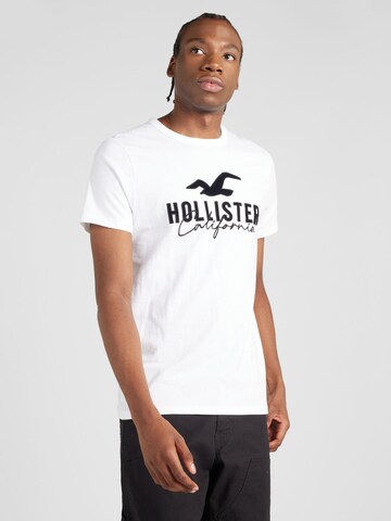 HOLLISTER Футболка в Белый: спереди