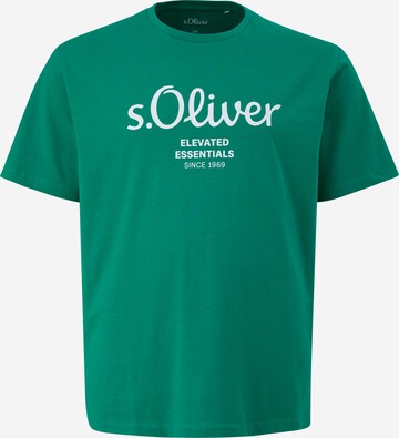 s.Oliver Men Big Sizes T-Shirt in Grün: predná strana
