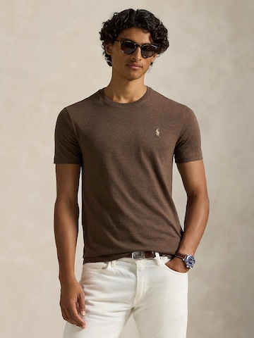 Coupe regular T-Shirt Polo Ralph Lauren en marron : devant