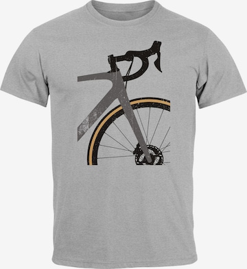 Neverless Shirt 'Rennrad' in Grey: front