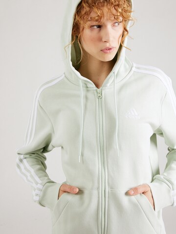 ADIDAS SPORTSWEAR Athletic Zip-Up Hoodie 'Essentials' in Green