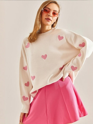Bianco LucciPulover 'Pullover' - bež boja: prednji dio
