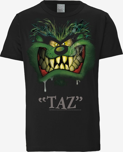 LOGOSHIRT T-Shirt 'Looney Tunes - Taz Portrait' in schwarz, Produktansicht
