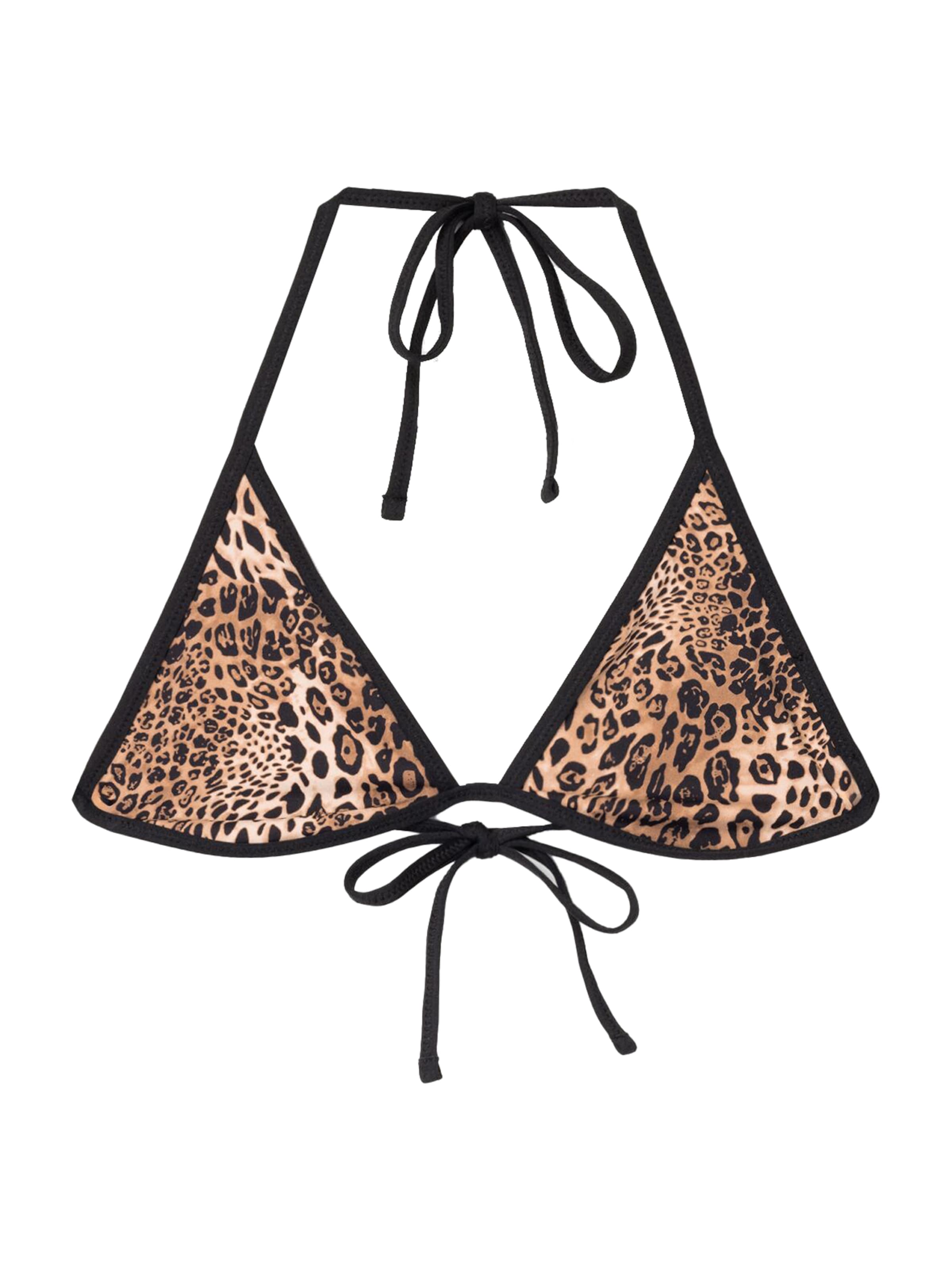 Bershka Trikotni nedrčki Bikini zgornji del | črna barva: sprednja stran