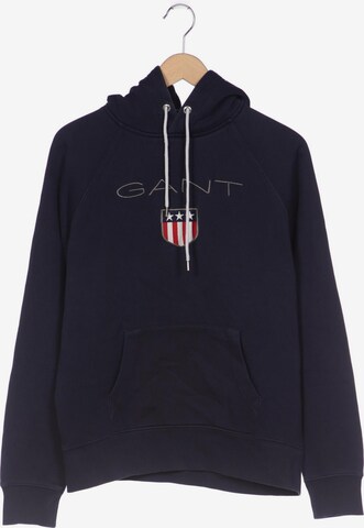 GANT Sweatshirt & Zip-Up Hoodie in L in Blue: front