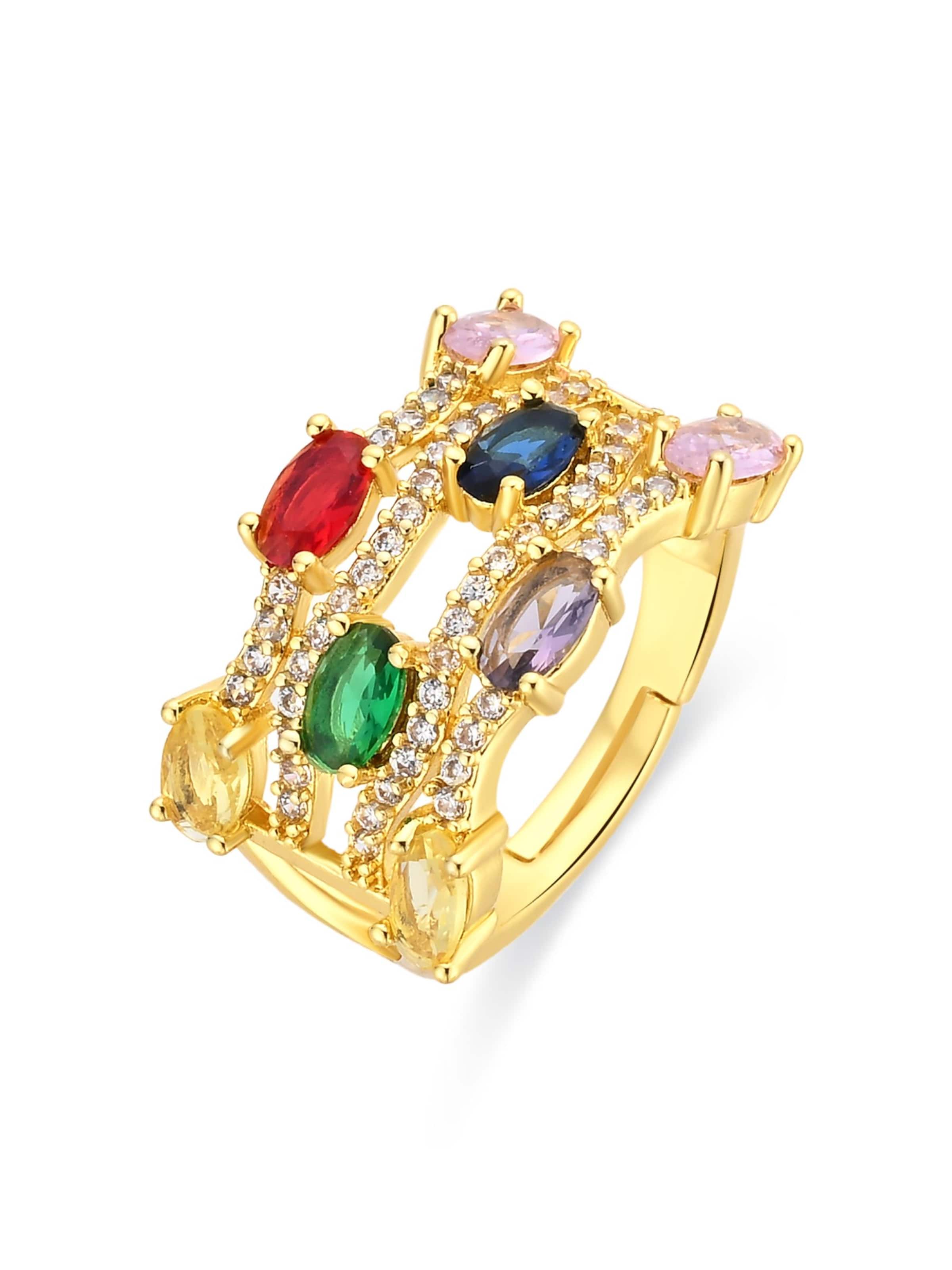 Luxenter Ring 'Rieu' in Mixed colours: front