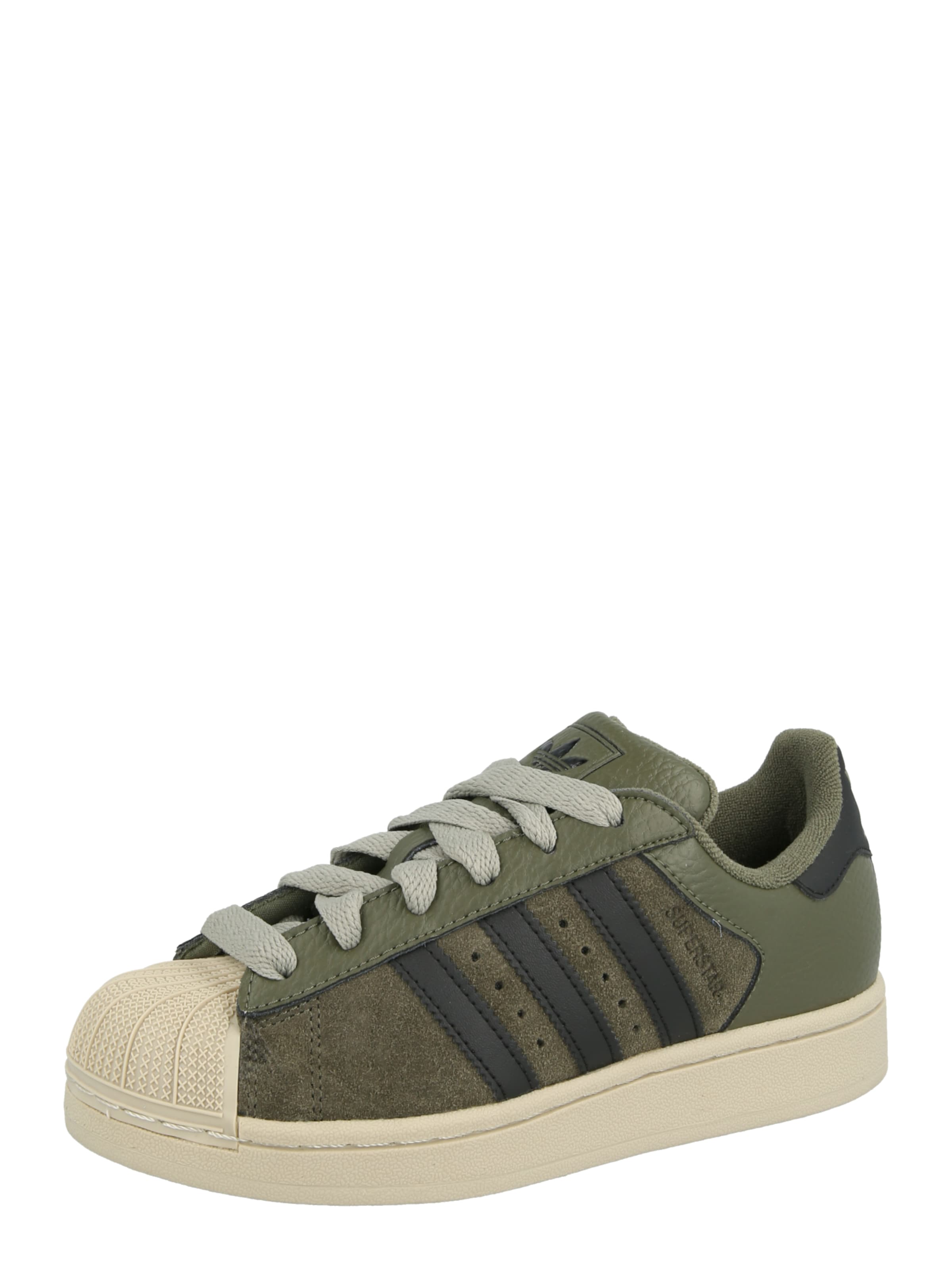 ADIDAS ORIGINALS Sneakersy 'SUPERSTAR II' w kolorze zielony: przód