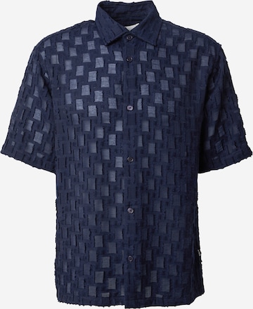 NN07Regular Fit Košulja 'Freddy' - plava boja: prednji dio