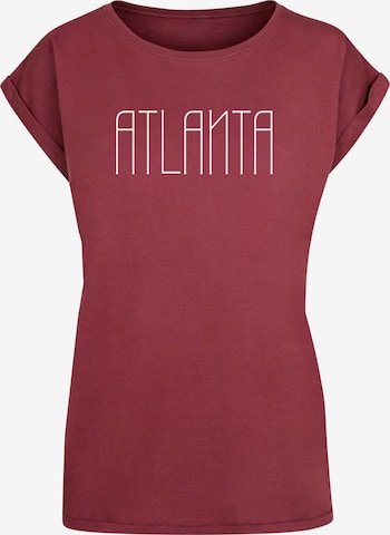 Maglietta 'Atlanta X' di Merchcode in rosso: frontale