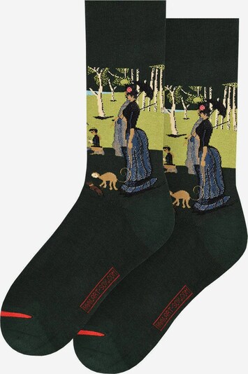 MuseARTa Socken in blau / grasgrün, Produktansicht