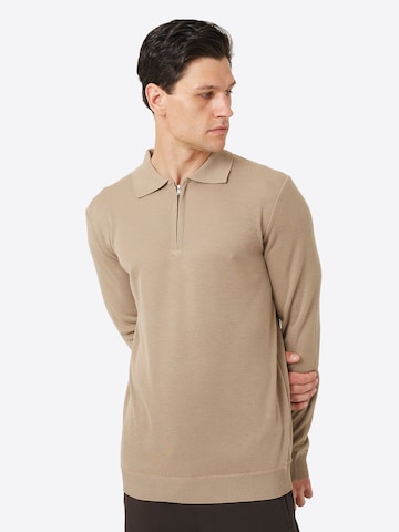 BRAVE SOUL Shirt in Beige: Vorderseite