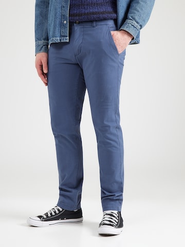 Lindbergh Slimfit Chino 'Superflex' in Blauw: voorkant