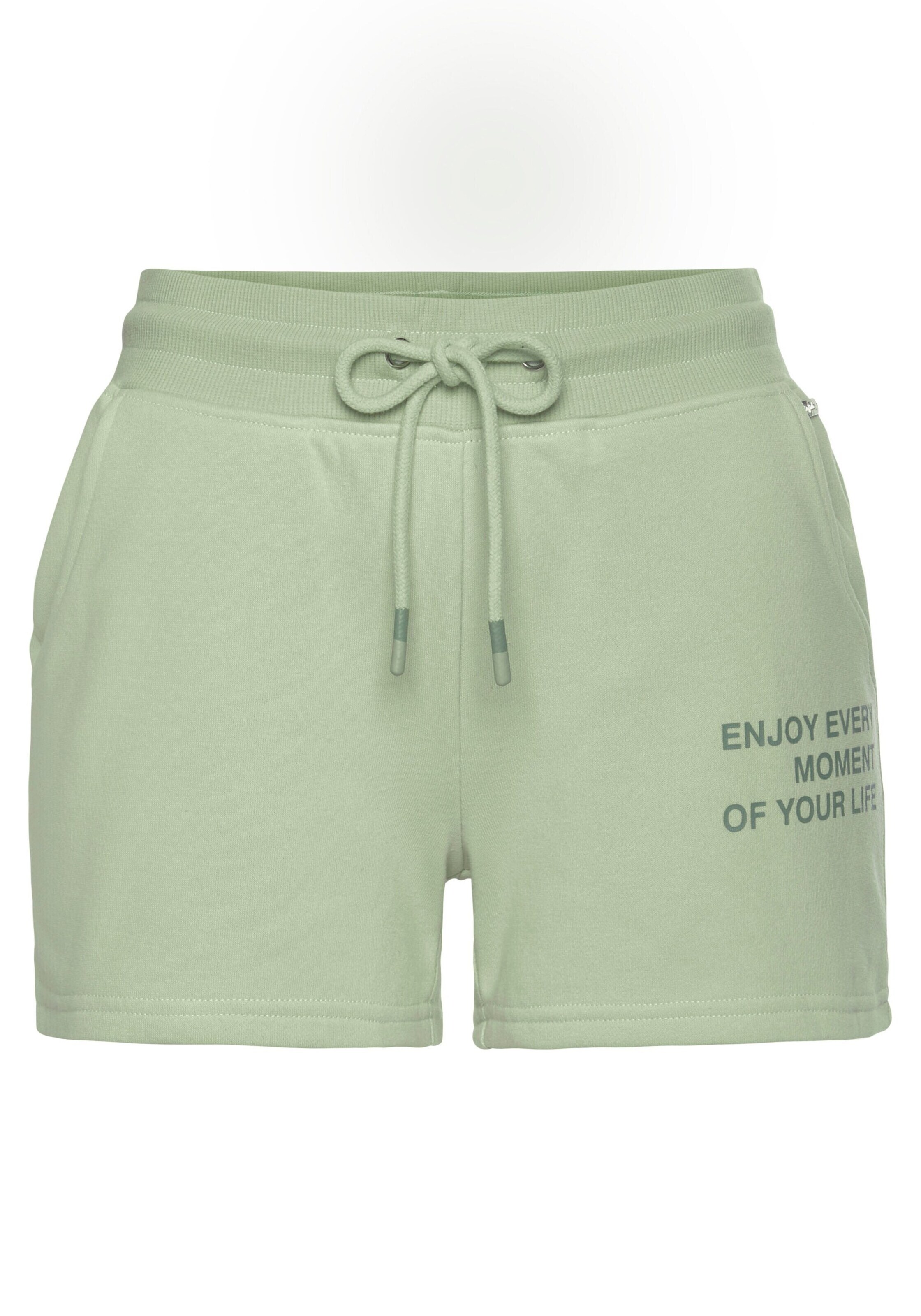 BUFFALO Regular Sweatshorts in Grün: Vorderseite
