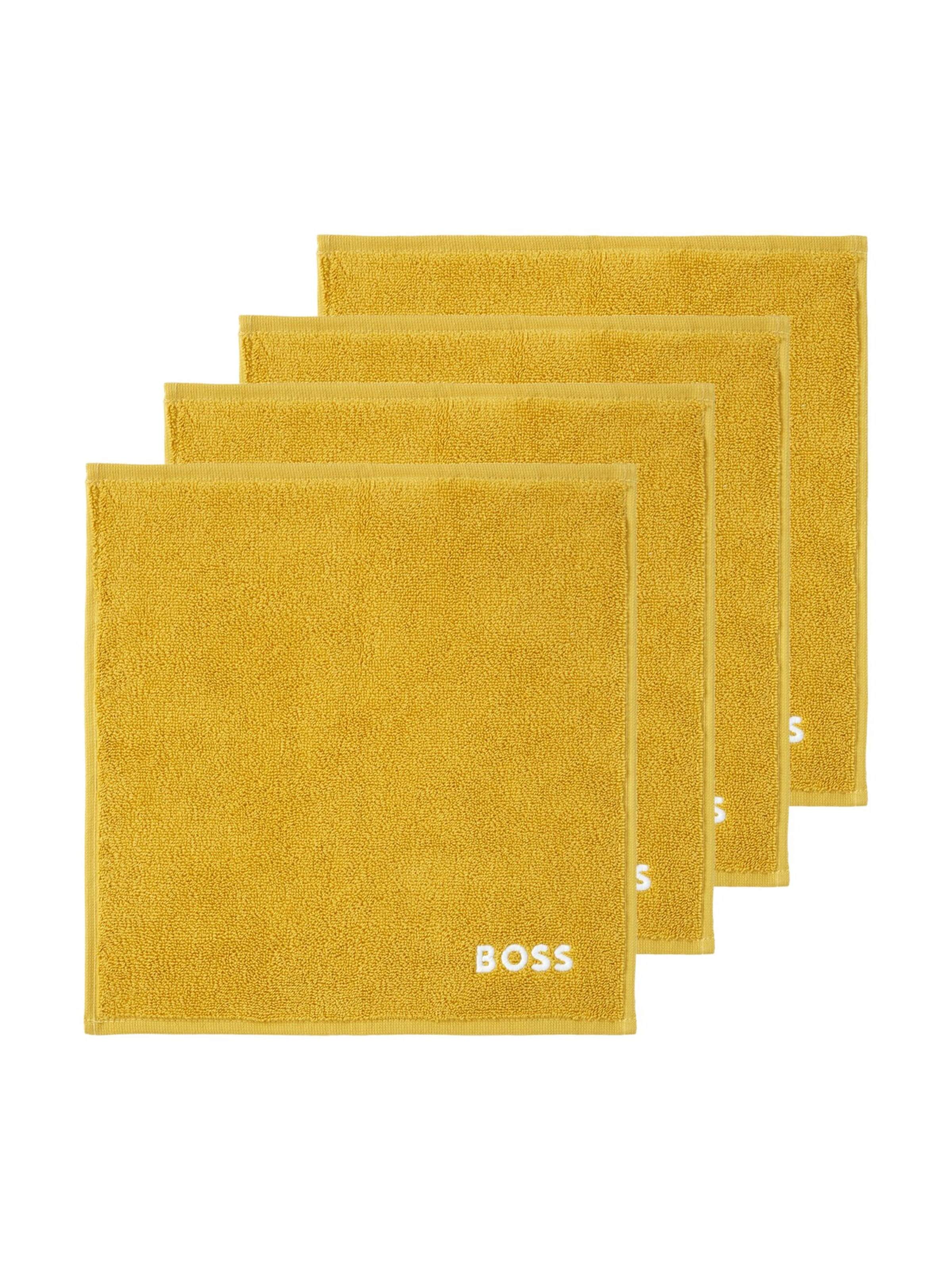 BOSS Home Towel 'EDGE' in Yellow