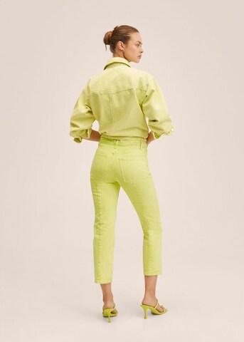 MANGO Slim fit Jeans 'Aneka' in Yellow