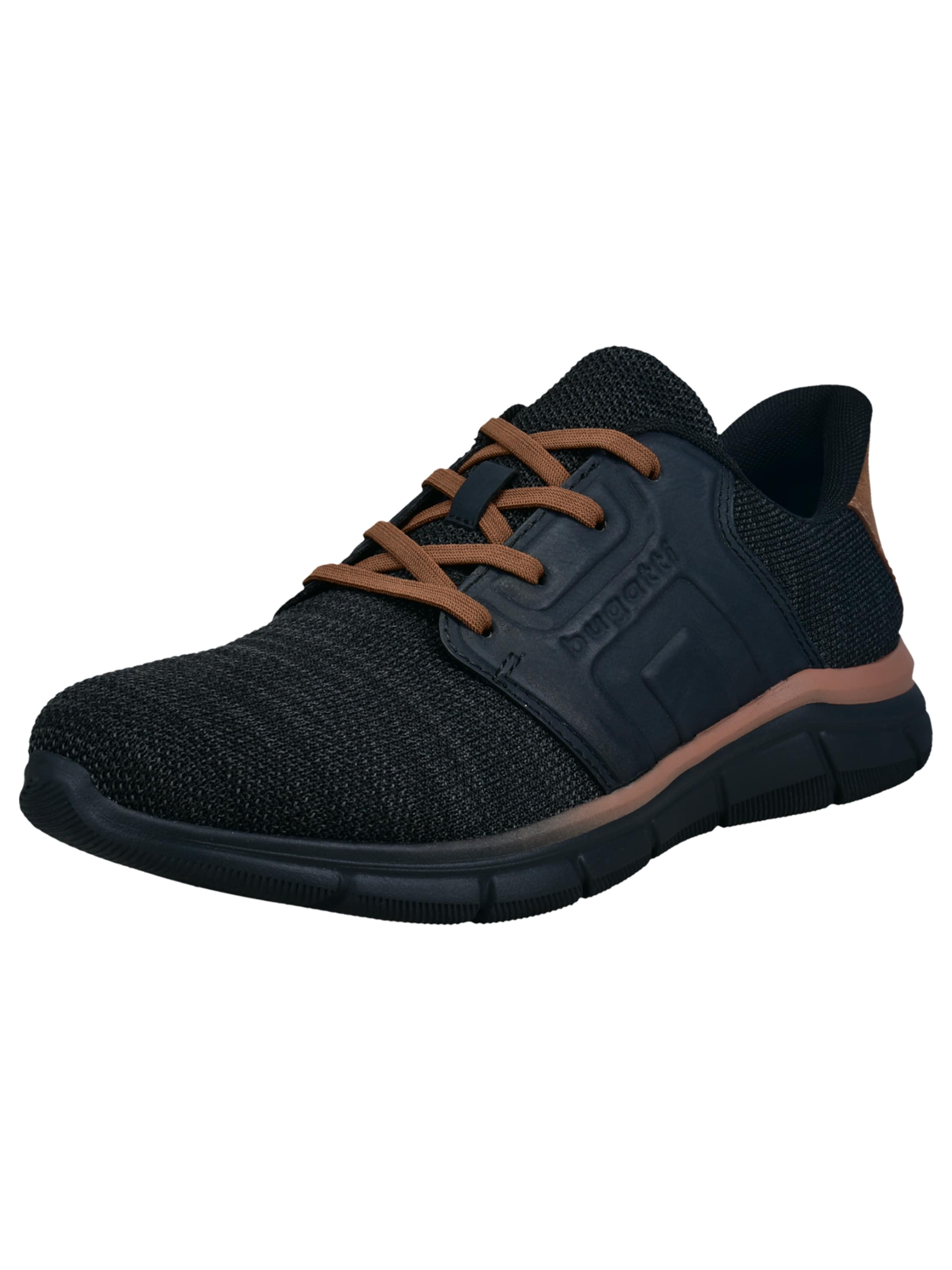 Sneaker low 'AFA' de la bugatti pe negru: față