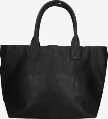 Shopper 'Borsa Shopper Donna Pelle Vacchetta Nera - Manico in Pelle' di Chiara Ferretti in nero: frontale