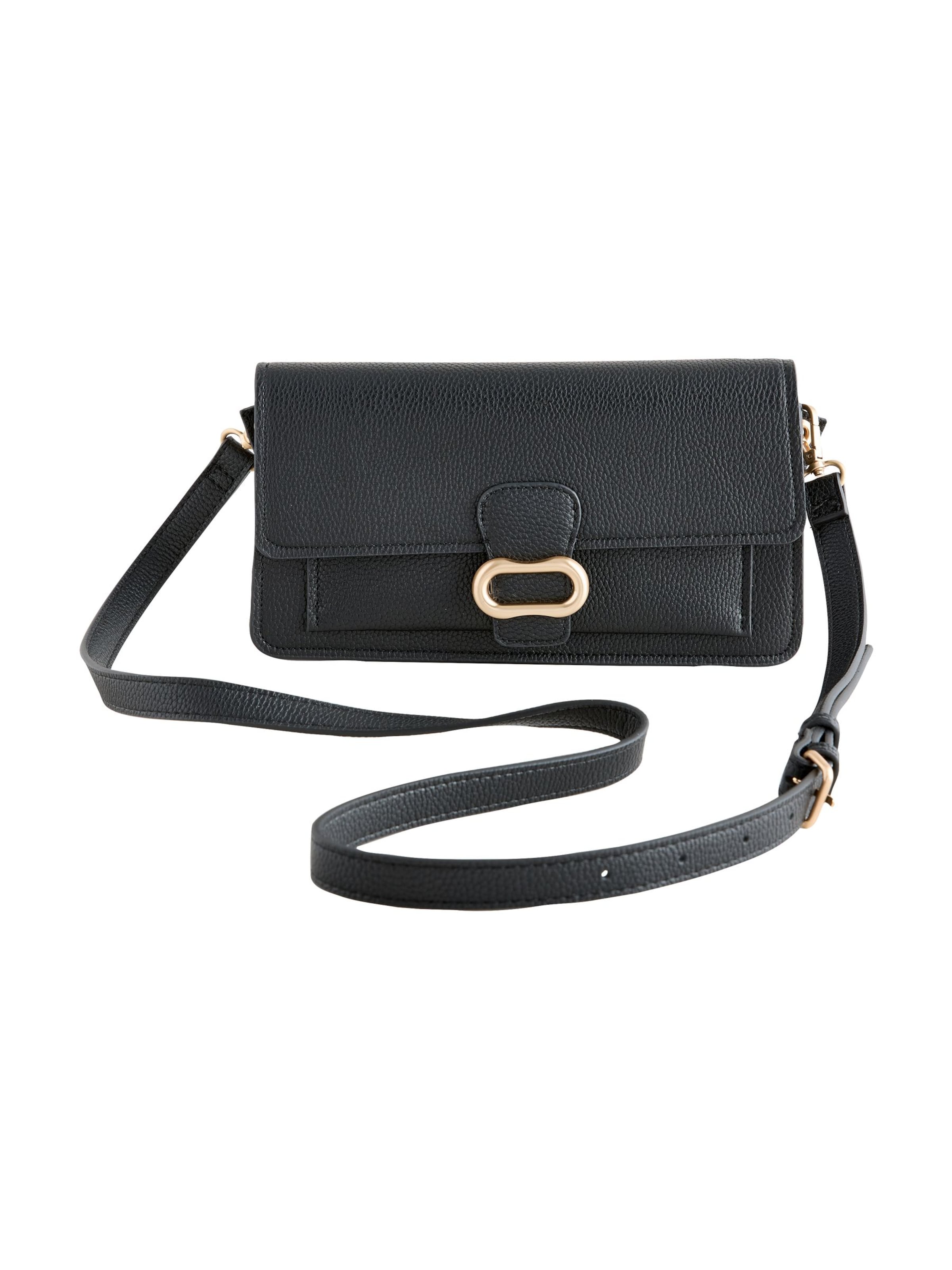 Next Umhängetasche in Schwarz: Vorderseite