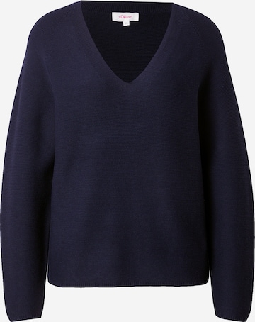 s.Oliver Pullover i blå: forside