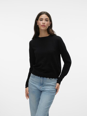VERO MODA Pullover 'PEONY' in Schwarz