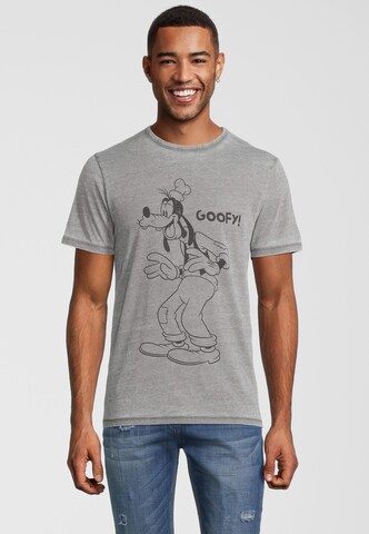 Recovered T-Shirt 'Disney Goofy Vintage Pose' in Grau: Vorderseite
