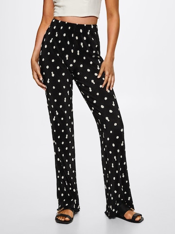 MANGO Regular Pants 'Monica' in Black: front