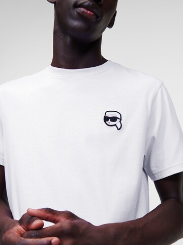 Karl Lagerfeld Μπλουζάκι ' Ikonik 2.0' σε λευκό