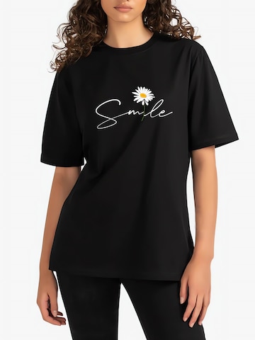 T-shirt GORHEY en noir : devant