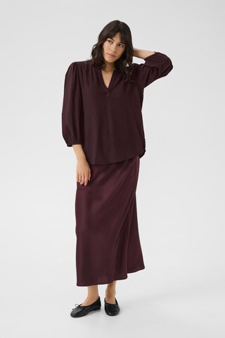 Kaffe - Blusa 'KAAnnika' em castanho