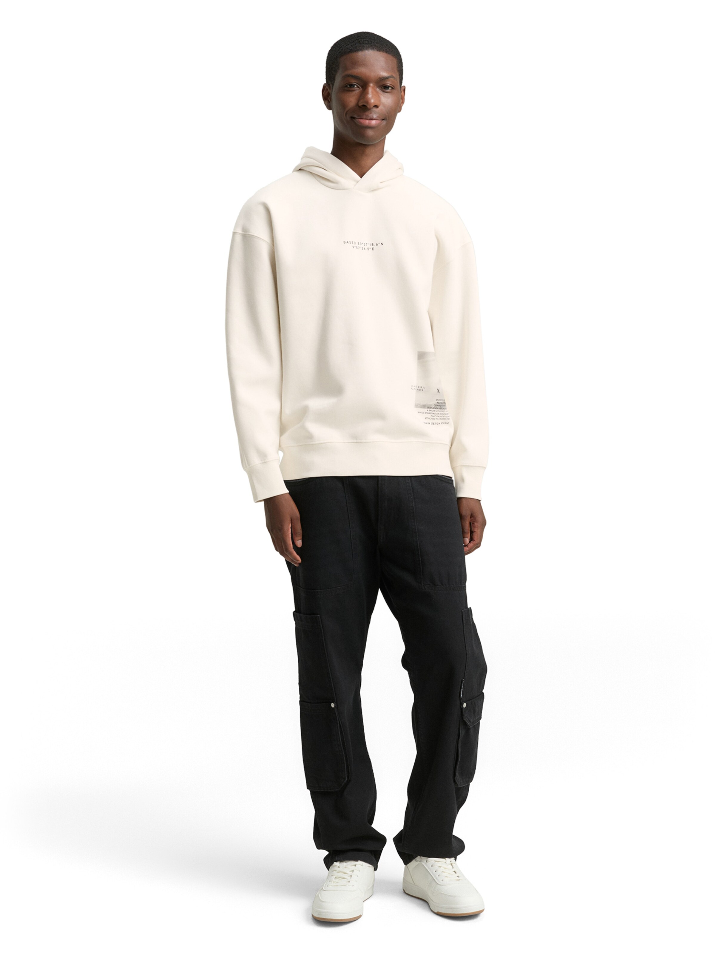 TOM TAILOR DENIM Sweatshirt in Wit
