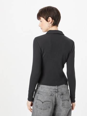 LEVI'S ® Sweatjacka 'Right On Rib LS Tee' i svart