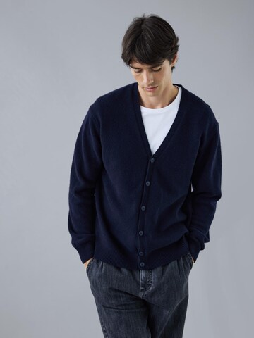 Casual Friday Knit cardigan 'Karl' in Blue