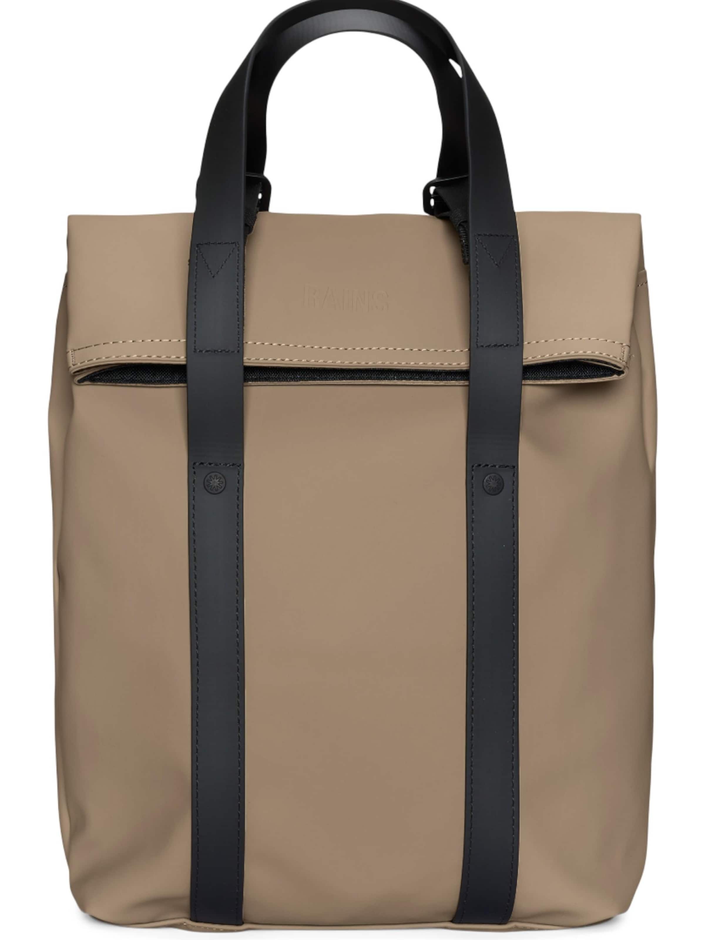 RAINS Backpack in Beige: front