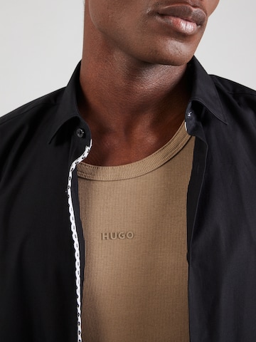 HUGO Shirt 'Dapota' in Brown