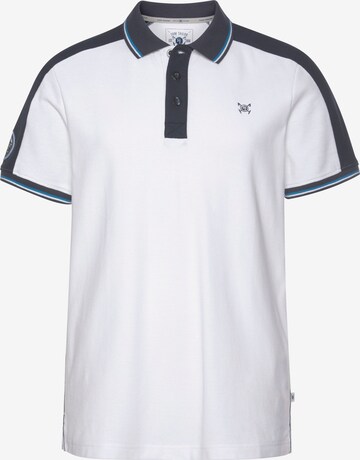 Tom Tailor Polo Team Shirt in Weiß: front
