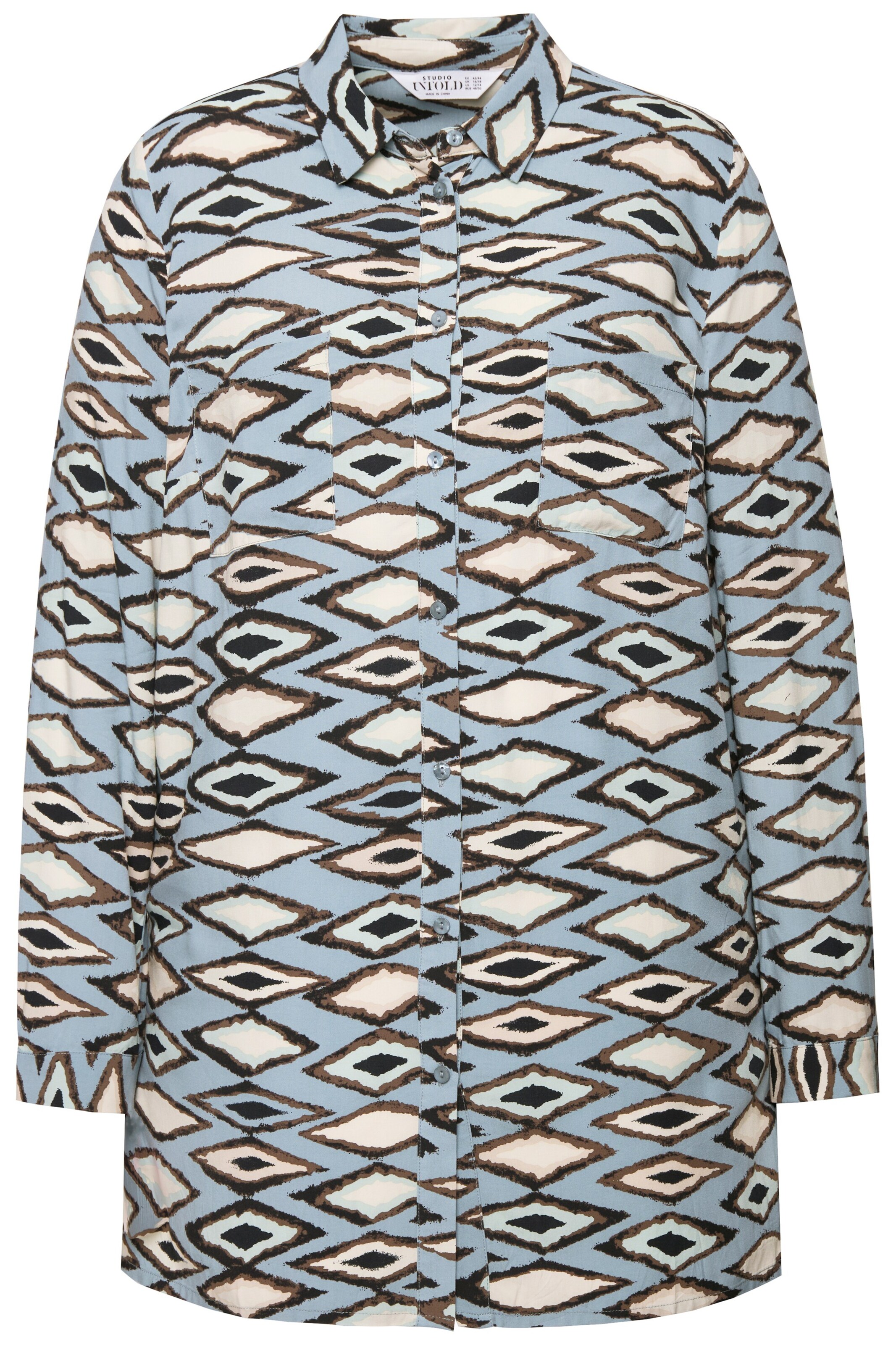 Studio Untold Blouse in Blue: front