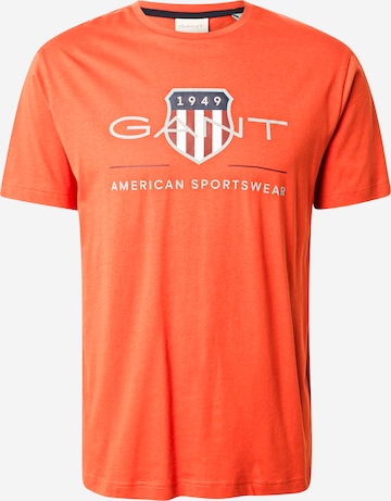 T-Shirt GANT en orange : devant