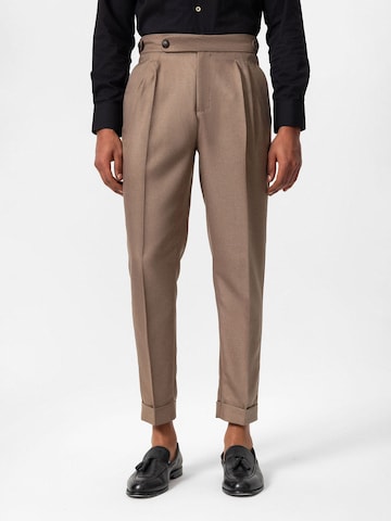 évasé Pantalon Antioch en beige : devant