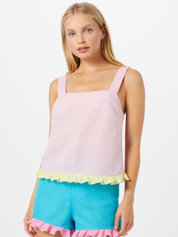Camicia da notte 'EMELIE' di Dora Larsen in rosa: frontale