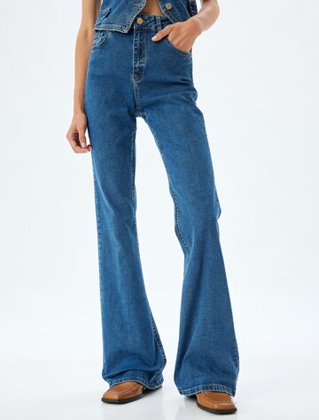 Koton Flared Jeans in Blue: front
