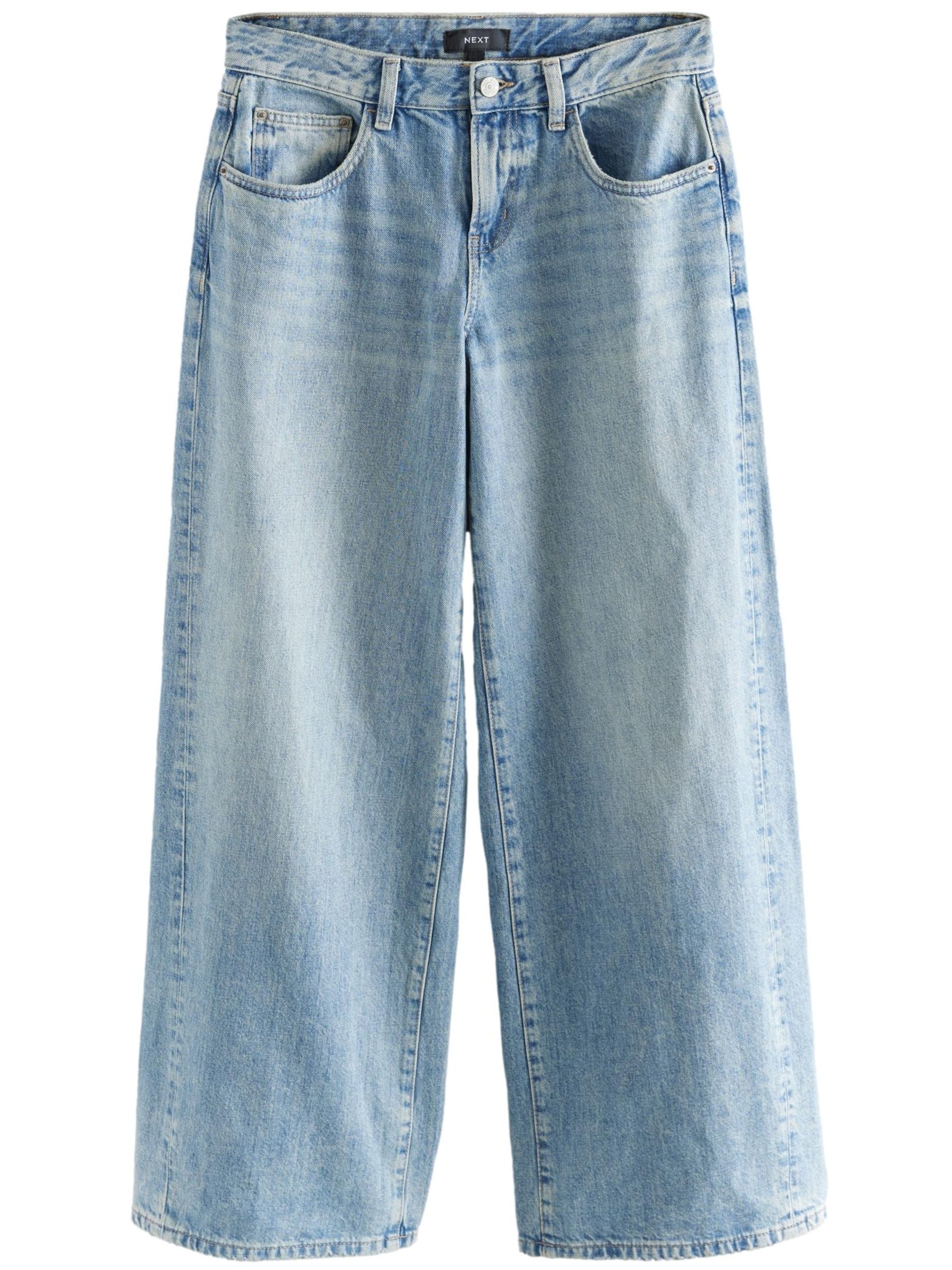 Next Wide leg Jeans in Blauw: voorkant