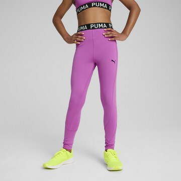 PUMA Skinny Sports trousers 'Strong' in Purple: front