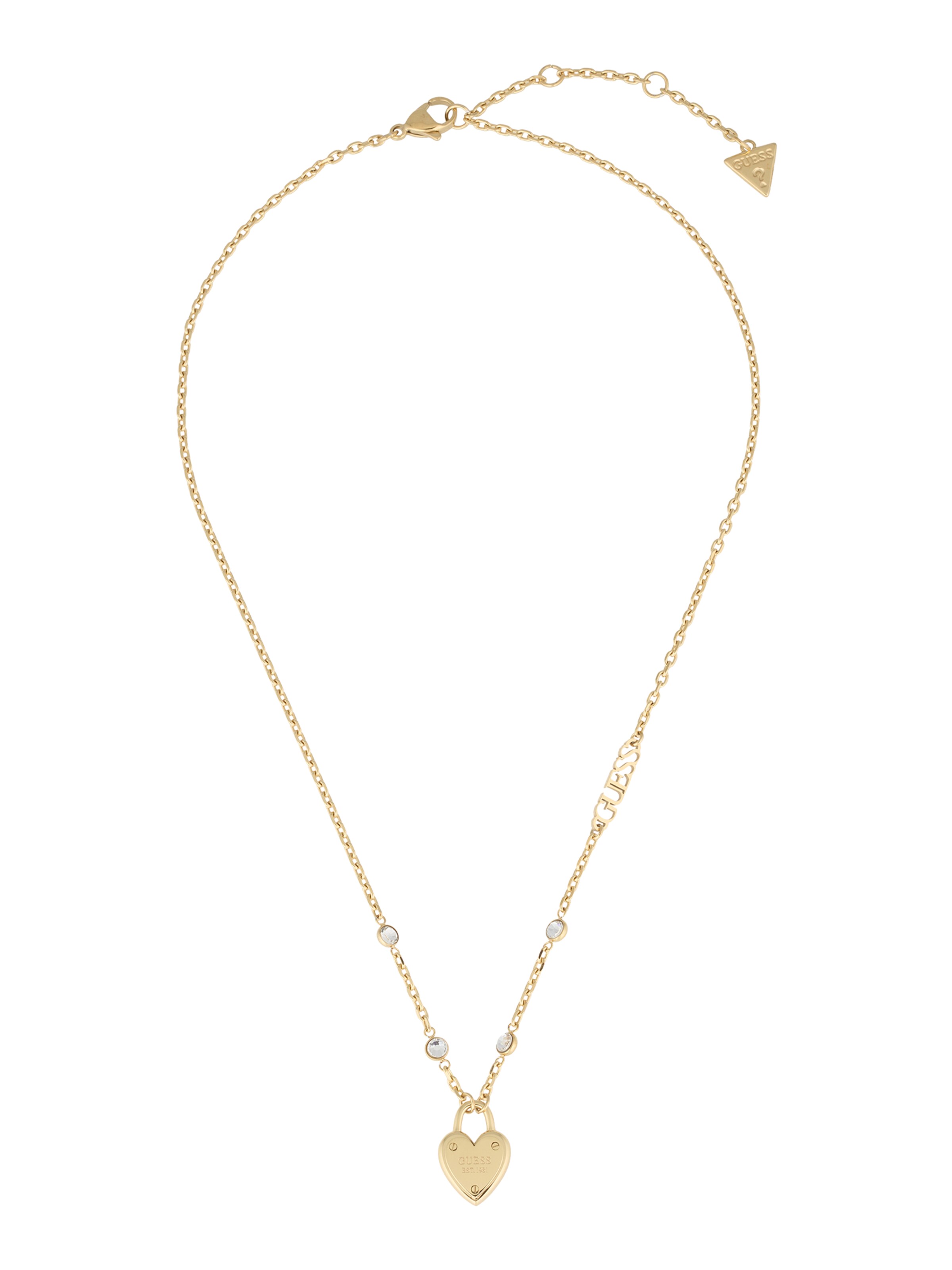 Lanțuri de la GUESS pe auriu: față