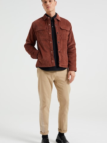 WE Fashion Prehodna jakna | rjava barva